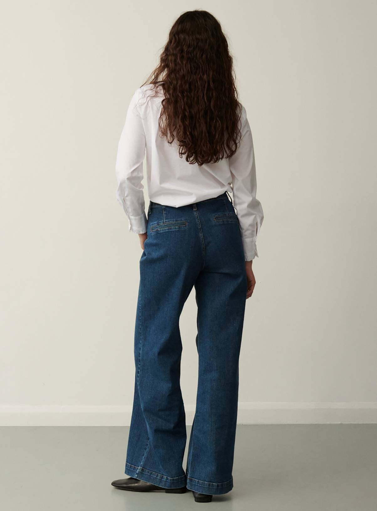 FINERY Tally Wide Leg Jeans 34 - Image 3